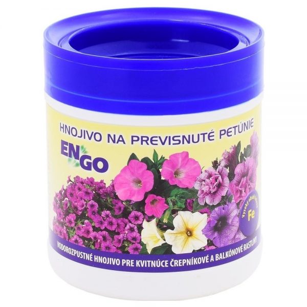 ENGO hnojivo na previsnuté petúnie, dóza 0,5 kg
